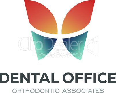 Dental Clinic Logo Design Dentist Logo Tooth abstract Linear Dentist stomatology