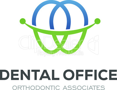 Dental Clinic Logo Design Dentist Logo Tooth abstract Linear Dentist stomatology