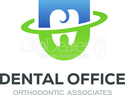 Dental Clinic Logo Design Dentist Logo Tooth abstract Linear Dentist stomatology