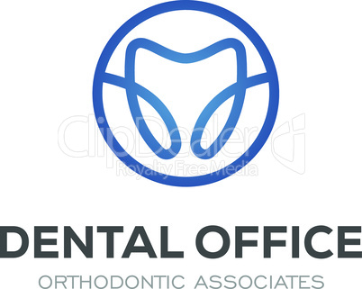 Dental Clinic Logo Design Dentist Logo Tooth abstract Linear Dentist stomatology