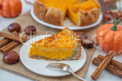 Pumpkin Pie, Amerikanischer Kürbiskuchen