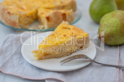 Birnen Vanille Käsekuchen