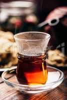 Armudu glass with black tea
