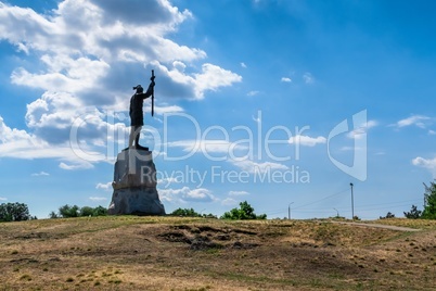 Monument to Svyatoslav Igorevich in Zaporozhye, Ukraine