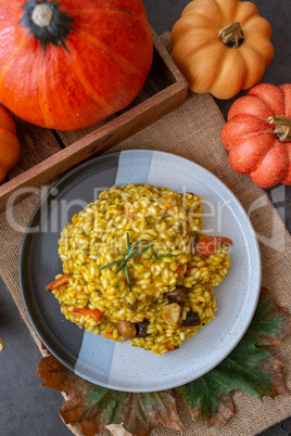 Kürbis Risotto