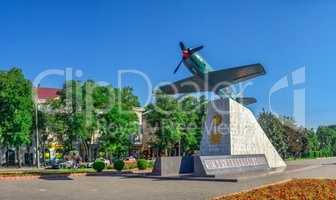 Monument to the Warriors Aviators in Zaporozhye, Ukraine