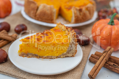 Pumpkin Pie, Amerikanischer Kürbiskuchen