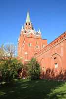 Kremlin tower on sky background