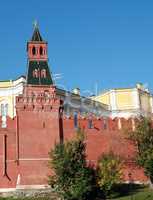 Kremlin tower on sky background