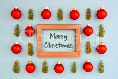 Christmas Texture, Ball, Branch, Frame, Merry Christmas