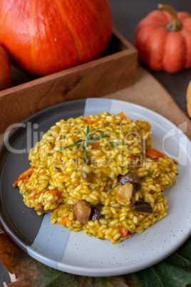 Kürbis Risotto