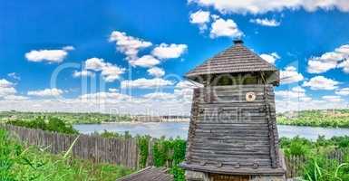 Watchtower in the National Reserve Khortytsia, Zaporozhye, Ukrai