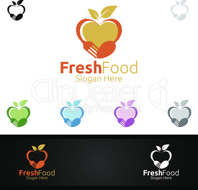 Fresh Food Logo for Restaurant or Cafe