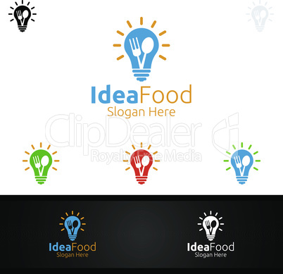 Idea Food Logo for Restaurant or Cafe