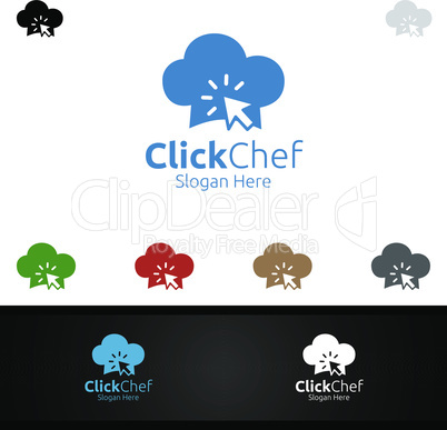 Click Food Logo for Restaurant or Cafe