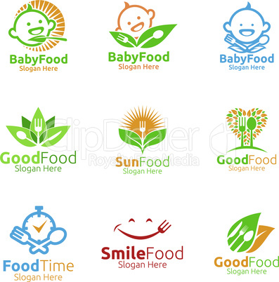 Nutrition Food Logo for Supplement, Restaurant or Cafe