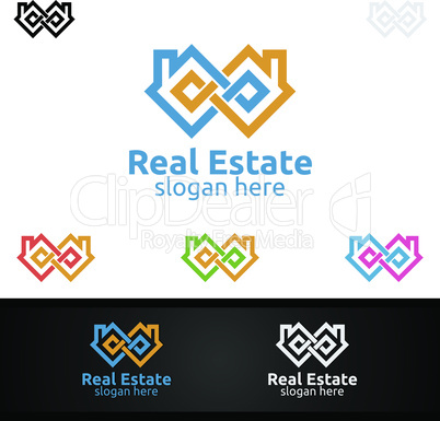 Infinity loop logo icon. Vector unlimited infinity, endless line shape sign