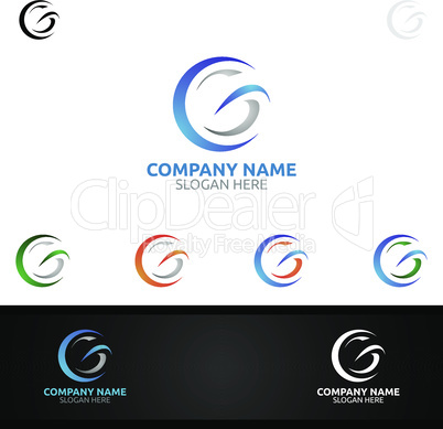 Letter G for Digital Vector Logo, Marketing, Financial, Advisor or Invest Design Icon