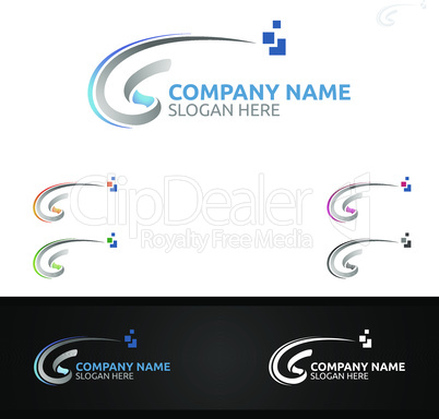 Letter S for Digital Vector Logo, Marketing, Financial, Advisor or Invest Design Icon
