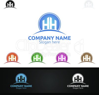 Letter H for Digital Logo, Marketing, Financial, Advisor or Invest Design Icon