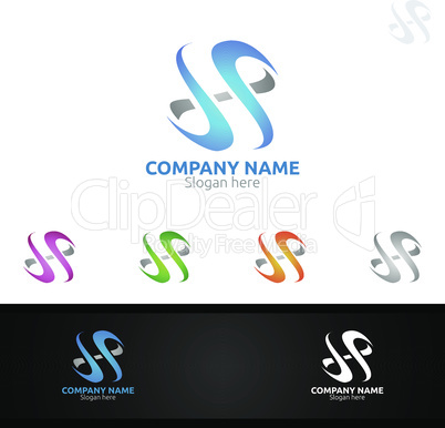 Letter S for Digital Logo, Marketing, Financial, Advisor or Invest Design Icon