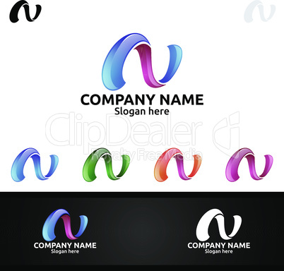 Letter N for Digital Logo, Marketing, Financial, Advisor or Invest Design