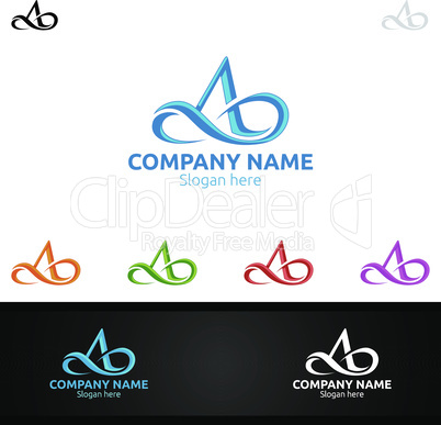 Letter A for Digital Logo, Marketing, Financial, Advisor or Invest Design Icon
