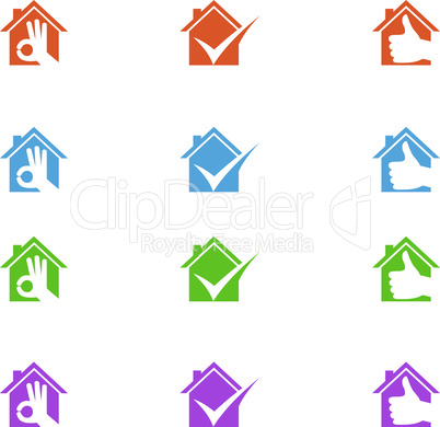 Real estate Logo with Good Property and Home shape