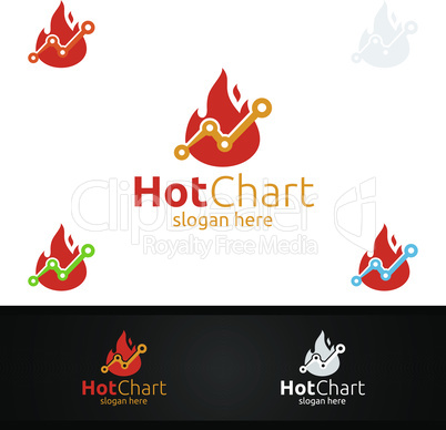 Hot Marketing Financial Advisors Logo Design Template Icon