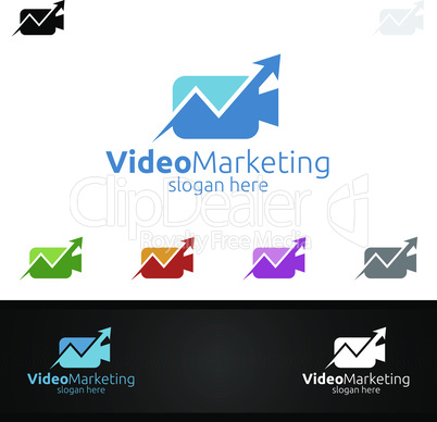 Video Marketing Financial Advisor Logo Design