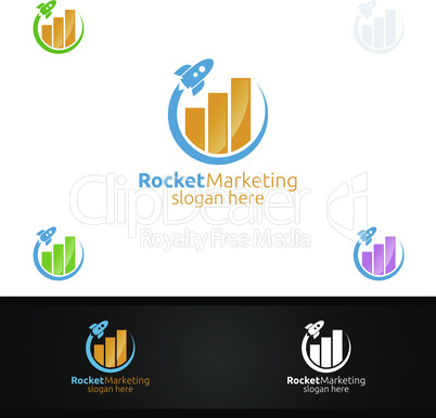 Rocket Marketing Financial Advisor Logo Design