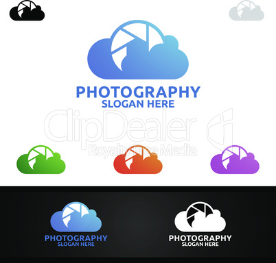 Cloud Camera Photography Logo
