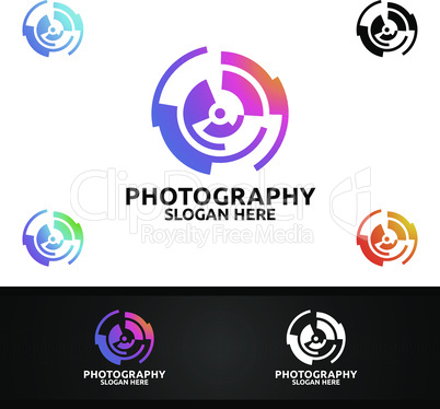 Abstract Camera Photography Logo