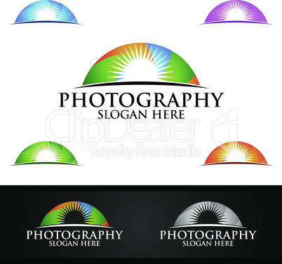 Sunrise Camera Photography Logo