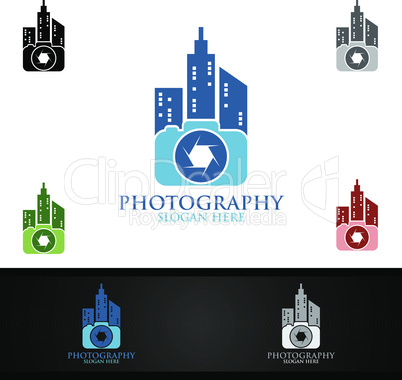 Real Estate Camera Photography Logo