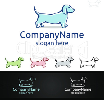 Dog Vector Logo for Pet Shop, Veterinary, or Dog Lover Concept