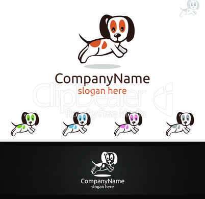 Dog Vector Logo for Pet Shop, Veterinary, or Dog Lover Concept