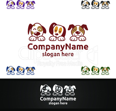 Dog Logo for Pet Shop, Veterinary, or Dog Lover Concept