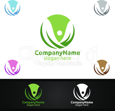 Health Care Cross Medical Hospital Logo for Emergency Clinic Drug store or Volunteers Concept