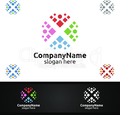 Health Care Cross Medical Hospital Logo for Emergency Clinic Drug store or Volunteers Concept