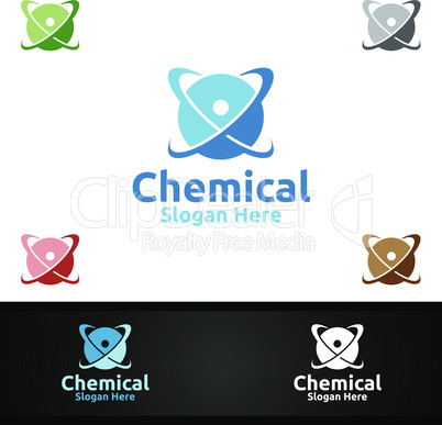 Chemical Science and Research Lab Logo for Microbiology, Biotechnology, Chemistry, or Education Design Concept