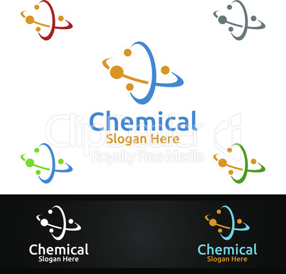 Chemical Science and Research Lab Logo for Microbiology, Biotechnology, Chemistry, or Education Design Concept