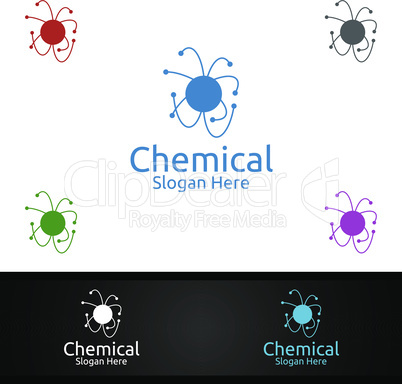 Chemical Science and Research Lab Logo for Microbiology, Biotechnology, Chemistry, or Education Design Concept