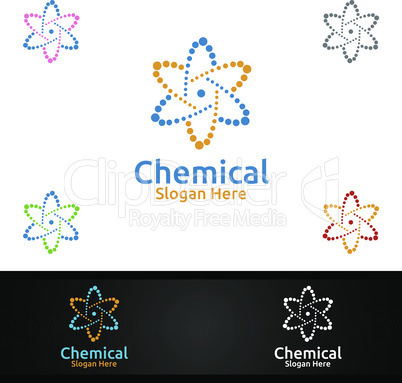 Chemical Science and Research Lab Logo for Microbiology, Biotechnology, Chemistry, or Education Design Concept