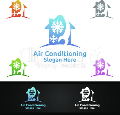 House Snow Air Conditioning and Heating Services Logo