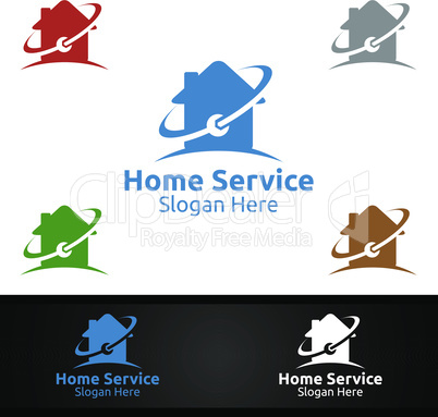 Real Estate and Fix Home Repair Services Logo