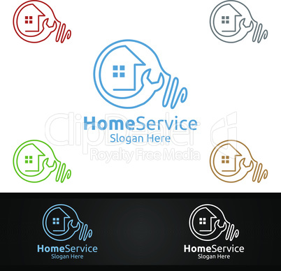 Idea Real Estate and Fix Home Repair Services Logo