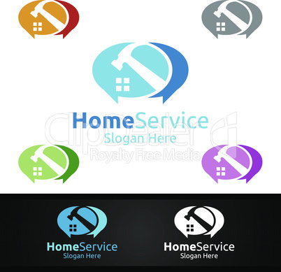 Community Real Estate and Fix Home Repair Services Logo