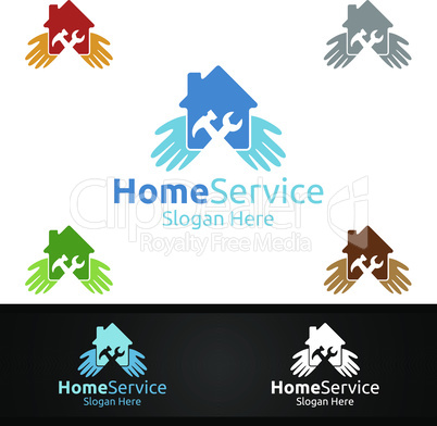 Real Estate and Fix Home Repair Services Logo