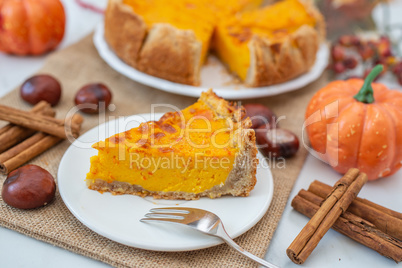 Pumpkin Pie, Amerikanischer Kürbiskuchen